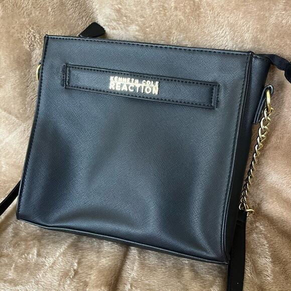 Kenneth Cole Reaction‎ Chain Black Crossbody Bag/Purse - Picture 3 of 10